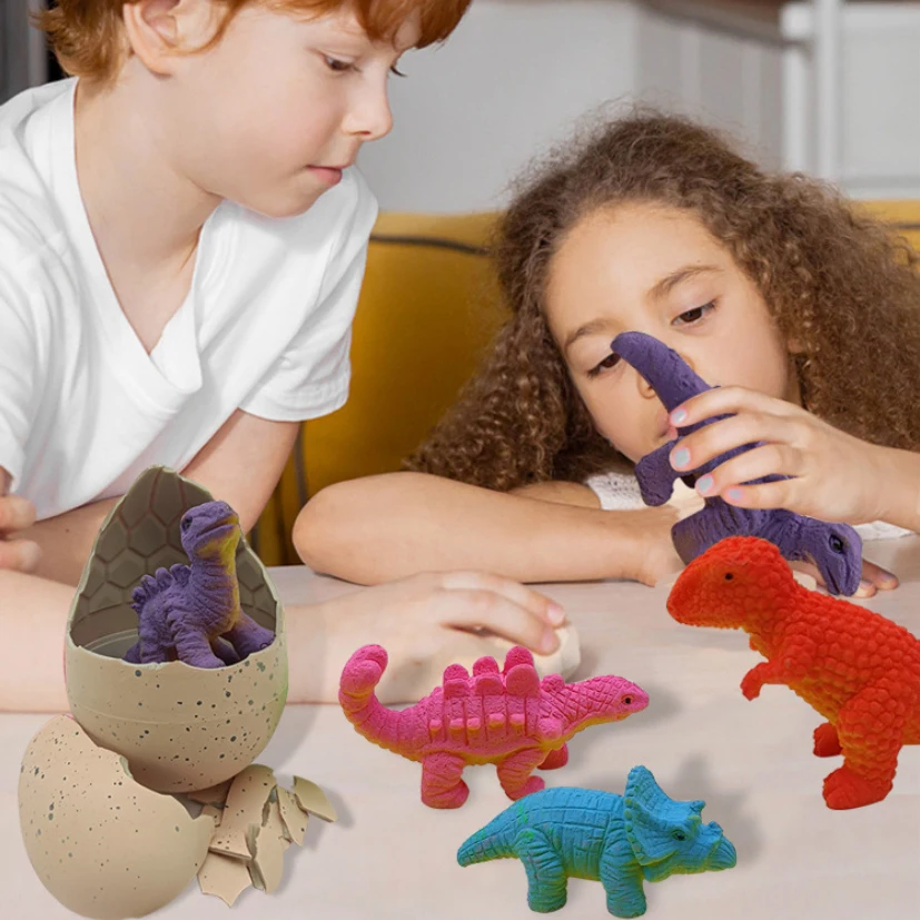 Creative Jurassic Dinosaur Egg Toy Soak In Water To Expand Hatching Breaking Shell Children Early Education Growth Cognition Toy