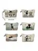 1pc Retro Cat Pattern Makeup Pouch - Stylish & Durable Travel Organizer - Water-resistant 4