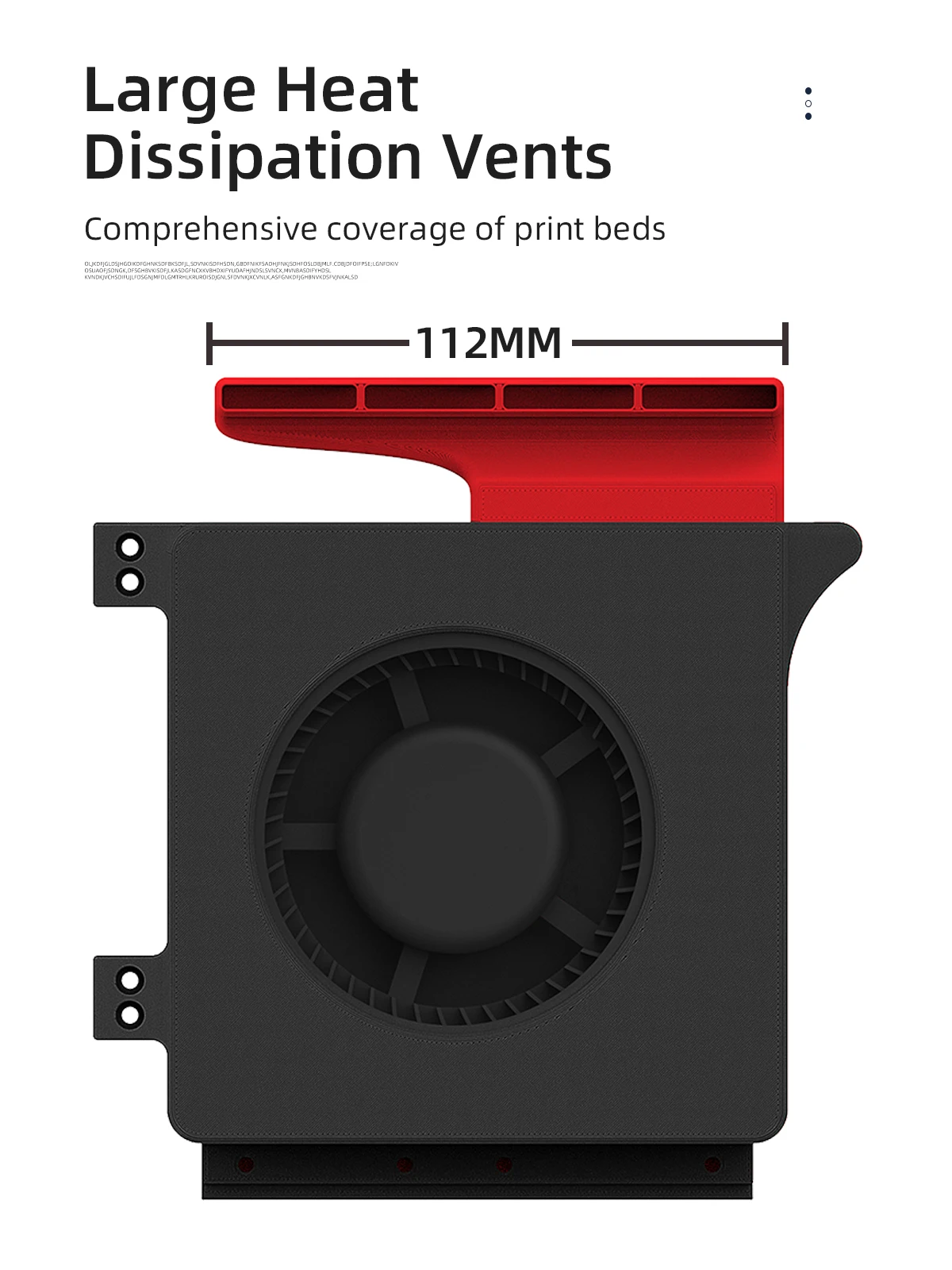 Sopro Lateral Voron Ventilador Auxiliar Alto Fluxo de ar Baixa Vibração Grande Série v0 24v Modelo 12032 2800 Rpm Unidade de - Imagem 3