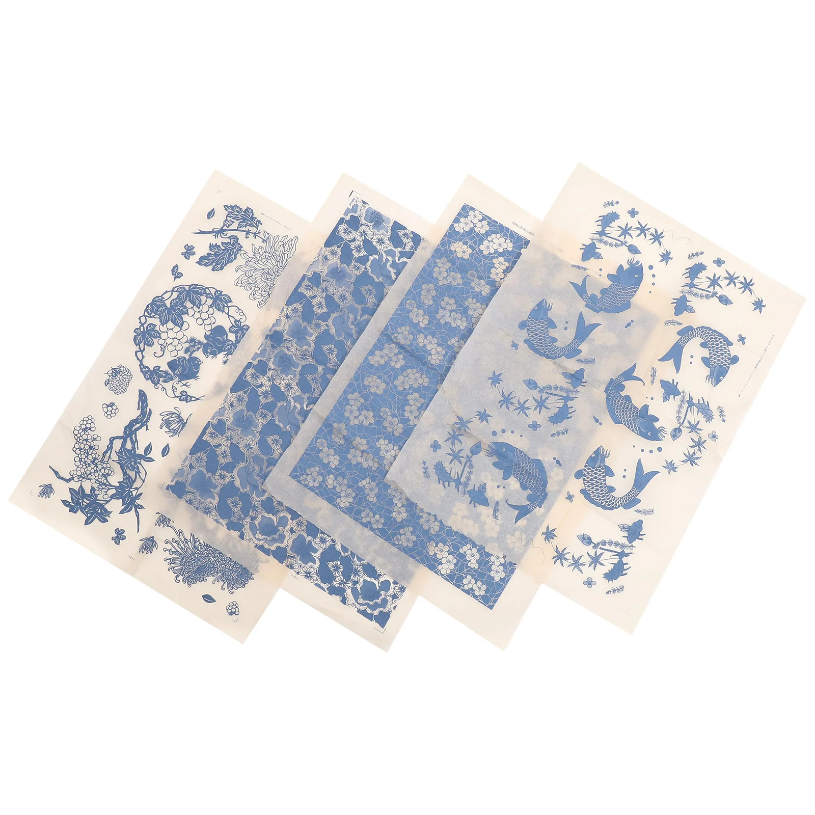 

Ceramic Decals Pottery Ceramics Clay Transfer Paper Chinese Underglaze Potterying Flower Printing Blue Porcelain Sticker