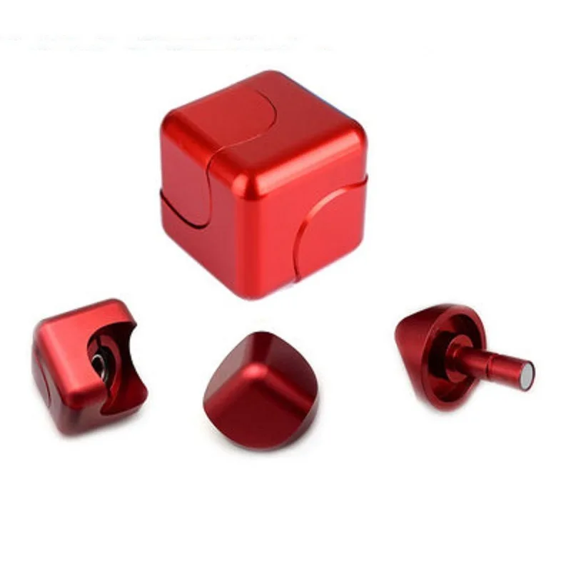 Fidget Spinner Metal Magic Cubes Fingertip Toys Desktop Square Spinning Tops Children Gyro Adults Stress Relief Gifts for Kids fidget spinner,fidget spinners,spinning top toy,finger gyro toy,fidget toy set,fidget toys,decompression tool toy,fingertip stress relief toy,fidget toy,fingertip decompression toy