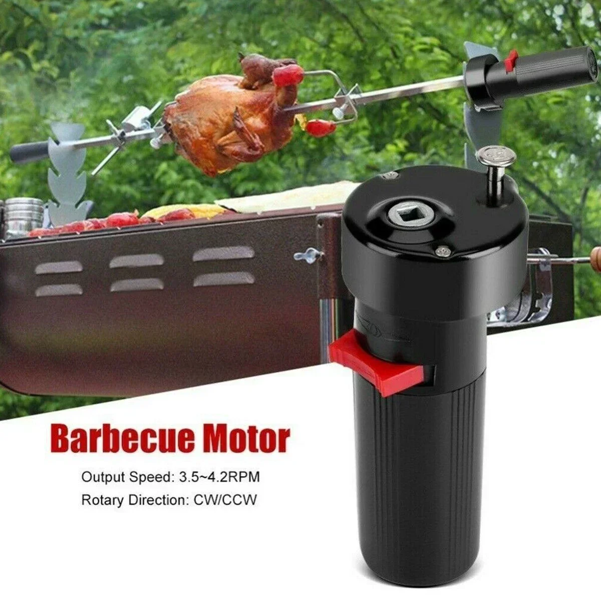 BBQ Rotator Motor Rotary Fork Set Electric BBQ Rotisserie Grill Rod 1.5V D Size Barbecue Rotisserie Rotator Motor barbecue skewers barbecue tools