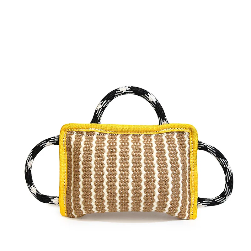 Hemp bite pillow—close-up texture