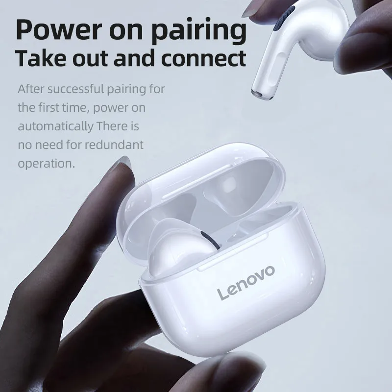 Original Lenovo LP40 TWS Earphones Wireless Bluetooth 5.0 Sport Noise Reduction Headphones Touch Control 230mAH 2023