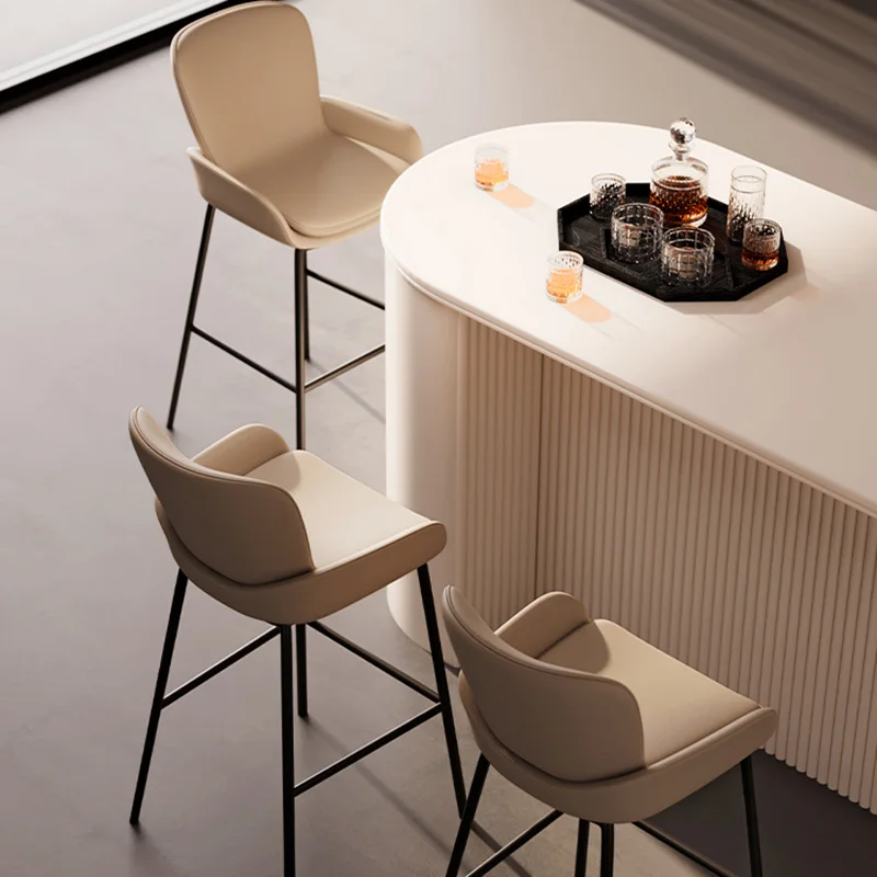 Bar Stools Ergonomic Aesthetic Living Room Accent Office Chair Modern Long Height Relaxing Furniture