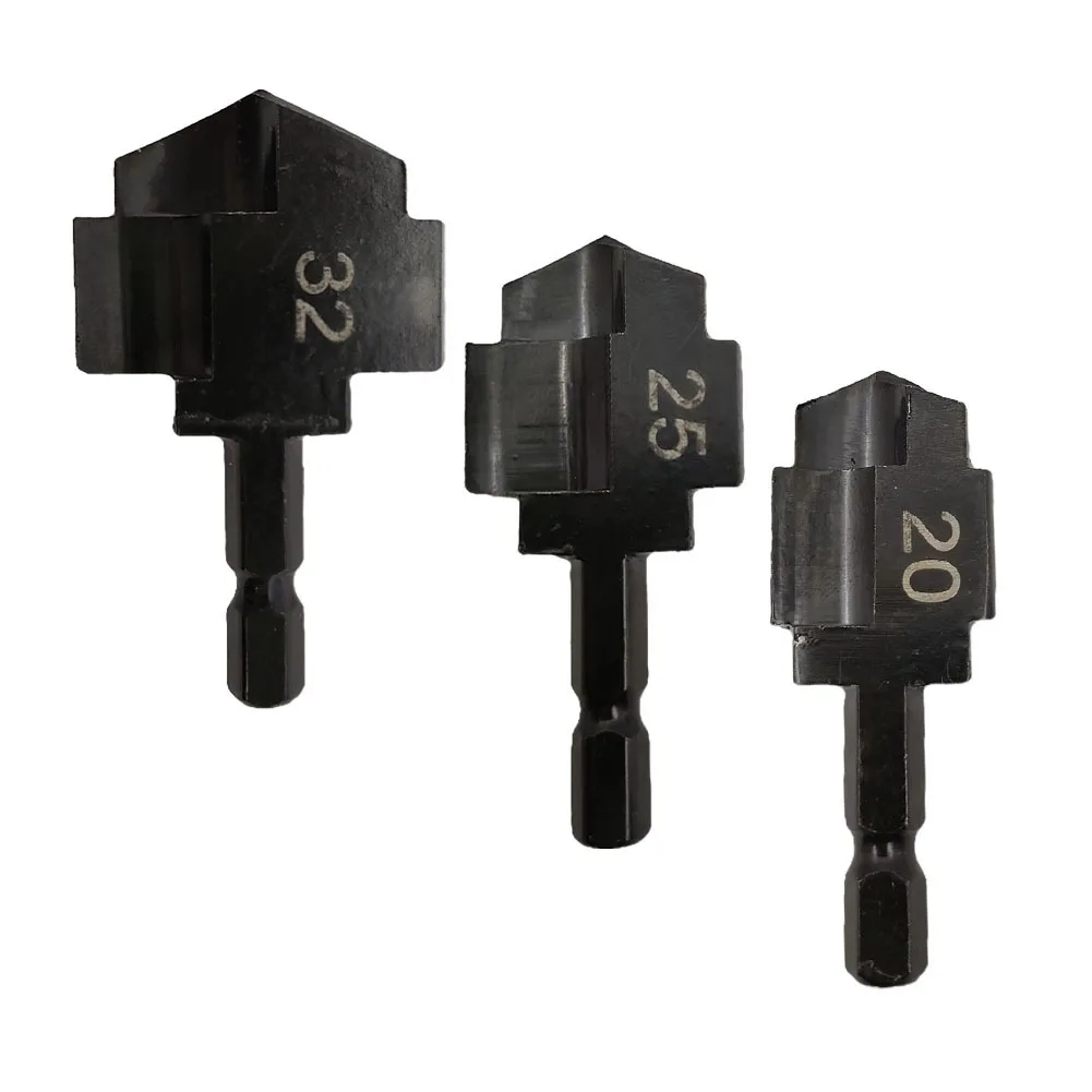 

1pc 20/25/32mm PPR Lifting Stepped Drill Bit Hexagon Shank Water Pipe Expansion Connection Tool