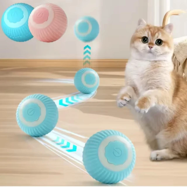 Automatic Moving Ball for Dog and Cat Smart USB Jumping Rotating Interactive Toy Chew Toy for Puppy and Kitten 2