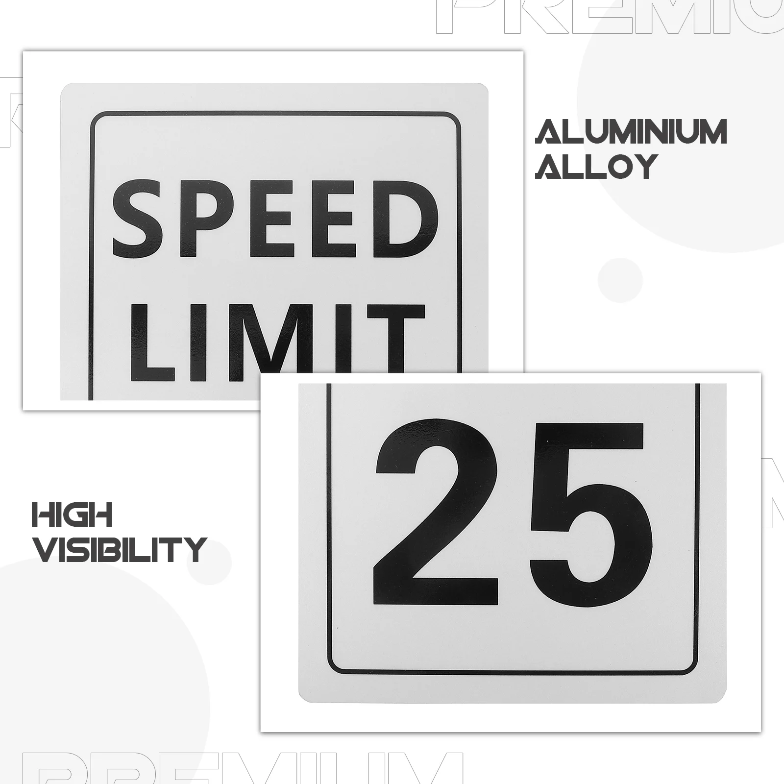 Speed Limits 25 Mph Sign Symbol Sign For Road 18 X 12 Inches Reflective Road Street 25 Signs Outdoor Use images - 6