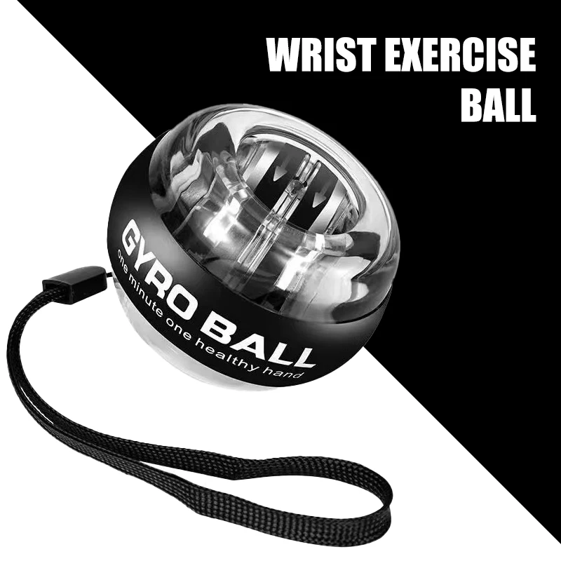 Home Wrist Ball Fitness Metal Self-starting Silent Arm Strength Wrist Grip Men's Centrifugal Strength Trainer Hand Strengthener Forearm Exerciser Gyro Ball Wrist Exerciser Hand Grip Strengthener Gyro Wrist Ball Power Ball Hand Grip Trainer