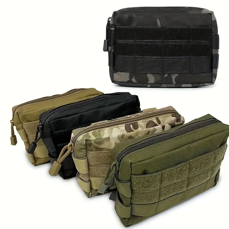 1pc Outdoor Portable Tool Kit, Camouflage Tactical Waist Bag, Multifunctional Change Phone Bag, Commuting Bag, Waist Bag