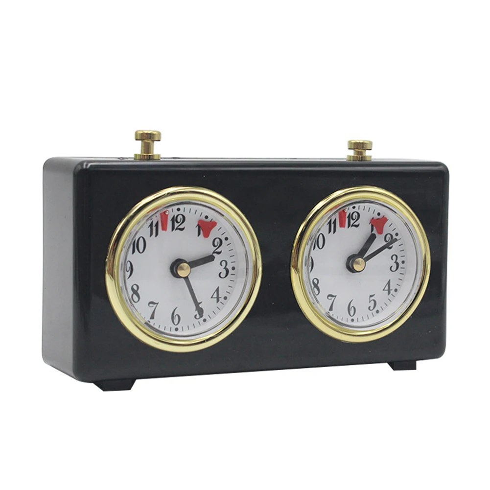 International Chess Board Game Clock Timer Plastic Analog Mechanical Chess Clock