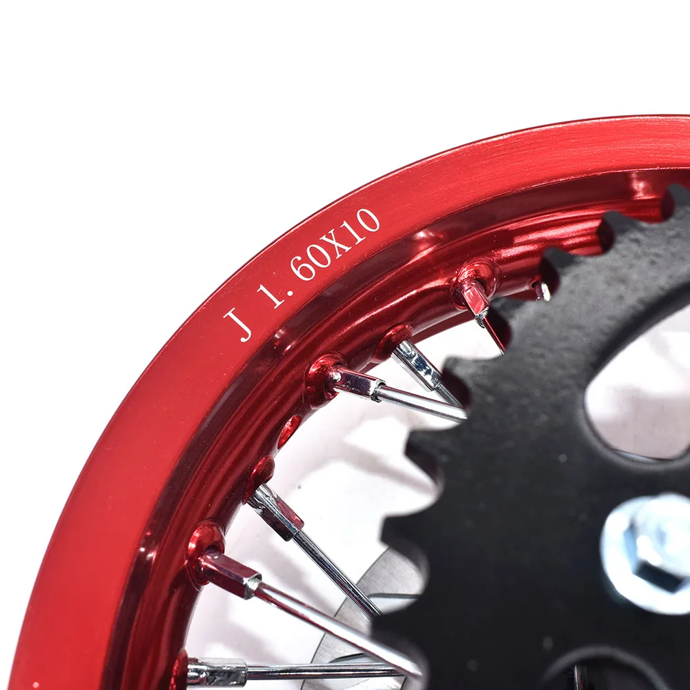 Motorcycle Rear Wheel 1.60- 10 inch aluminum Rims 10