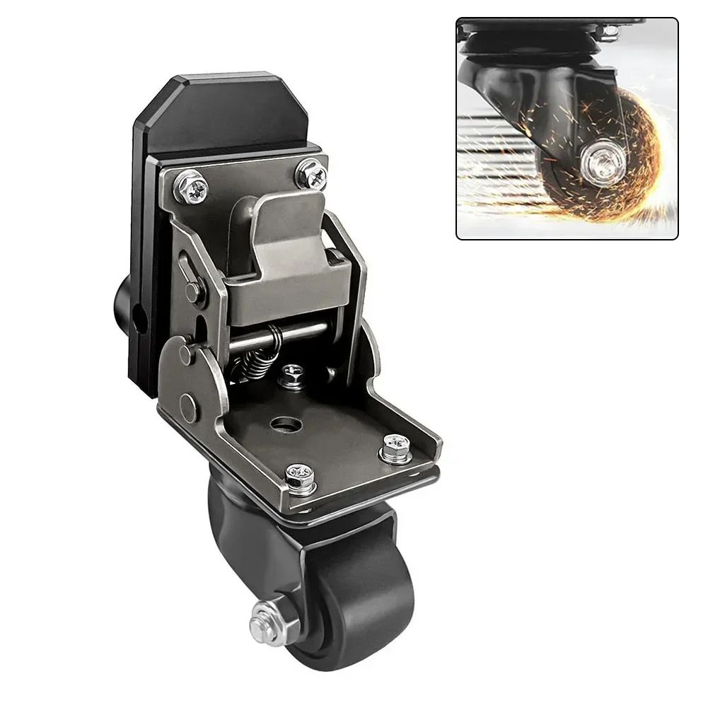 Heavy Duty Wheels Caster Wheel Kit 200 Lbs Load Capacity Effortless Mobility Ergonomic Design Foldable Mechanism