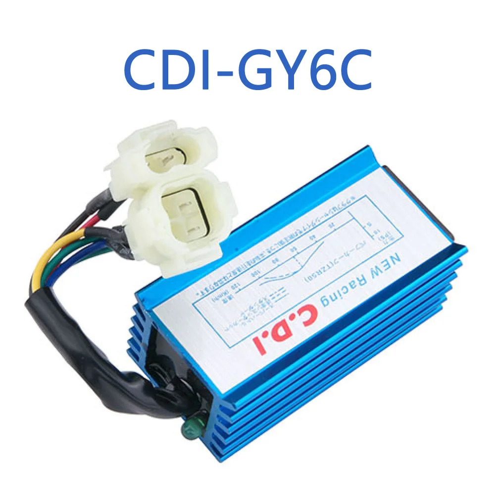 CDI-GY6C GY6 Racing AC CDI 11,000rmp Constant Angle 28° For KYMCO G3 Engine China Cloned GY6 125cc 1P52QMI ATV Scooter cibo motorcycle atv racing cdi ignition coil spark plug for gy6 50cc 125cc 150cc racing ignition coil