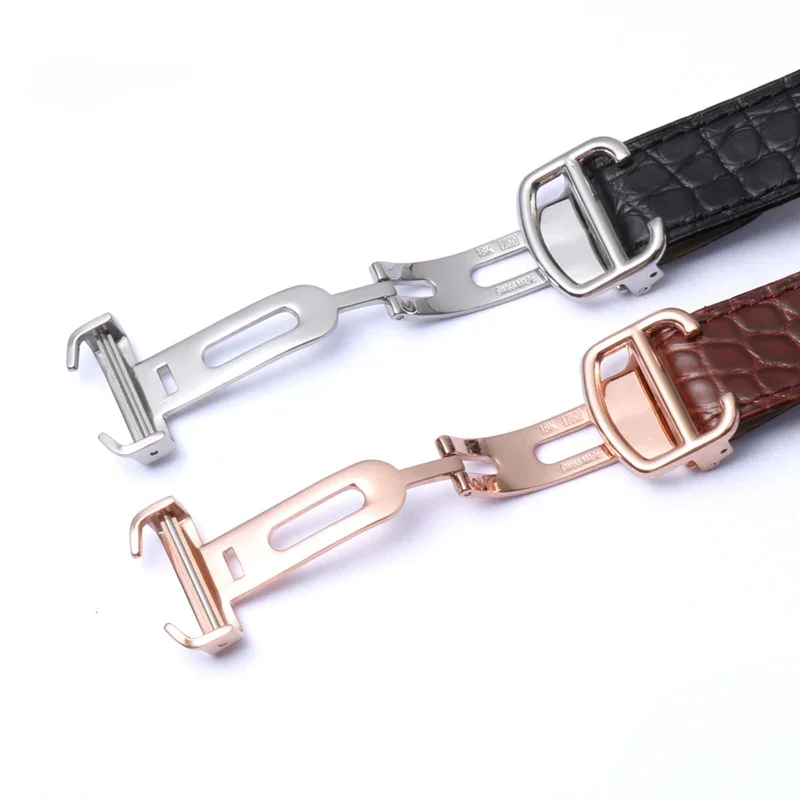 Premium Alligator Leather Watch Strap - Elegant Unisex Design
