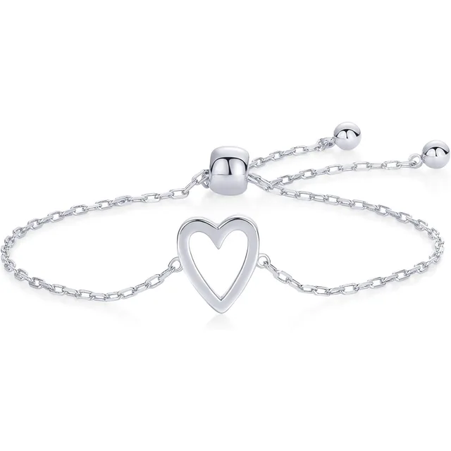 Ensemble de bracelets solitaires en forme de cœur pour femmes, mère et fille, en acier inoxydable plaqué or 14K, cadeaux de bijoux d'amitié, 1 à 3 pièces