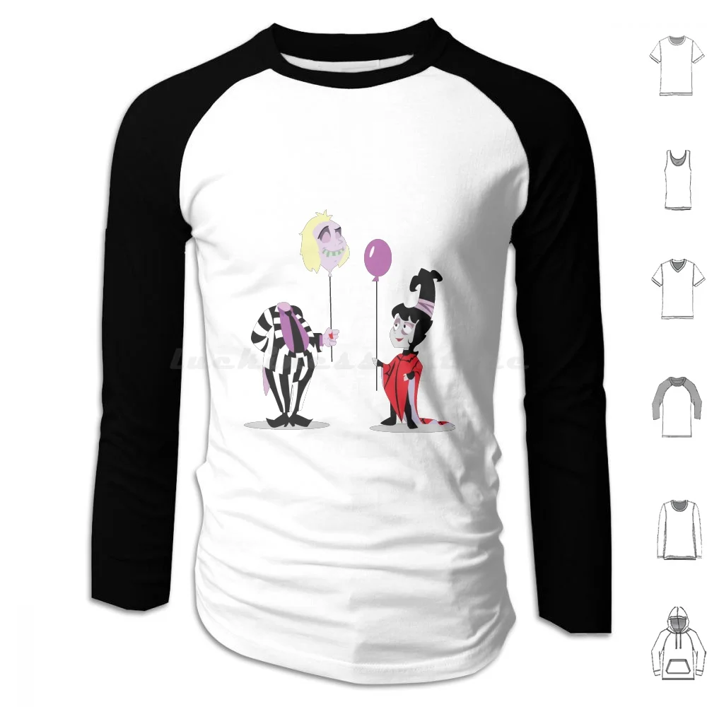 T-Shirt Ghost Felpe Manica Lunga Los Maitland Beetlejuice Bitelchus Ghost Fantasma