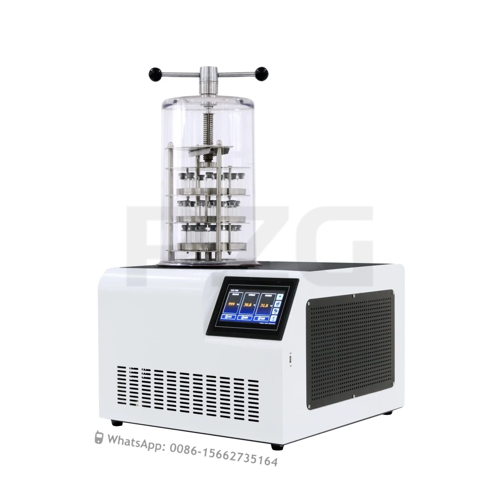 Table-Top Manifold Gland Lyophilizer Freezer Dryer Laboratory Medical Vaccum Pump Table Top Freezing Drying Machine