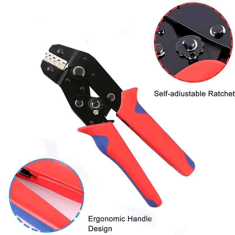 SN58B Crimping Pliers Crimping Wire Ferrule Serrated Ratchet Kit Wire Terminal Crimper Connector Pliers 1PC crimping tool