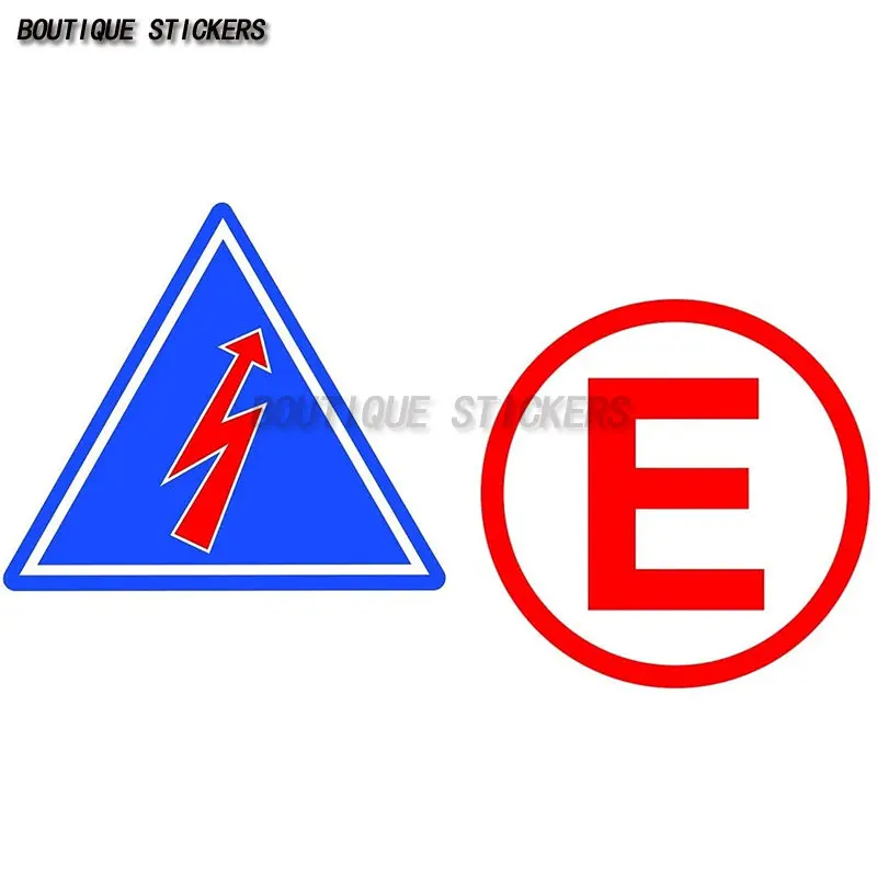 Sticky Racing Stickers E Electric Arrow Emergency Racing Motorsport Sticker Tuning Race Rally Car Bumper Moto Decalcomanie In Vinile
