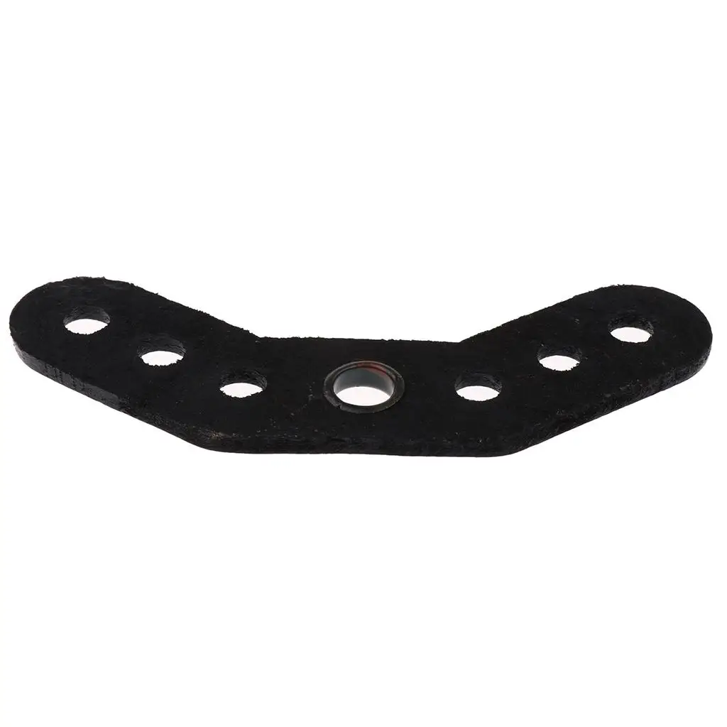 2-4pack Durable Archery Wrist Sling Leather Yoke Bracket Mount Rack Black