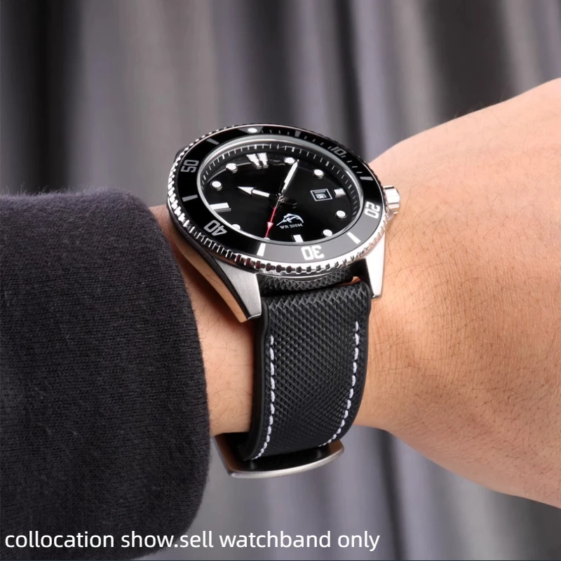 Waterproof Rubber Watch Band For any brand 19 20mm 21 22mm 23mm 24mm