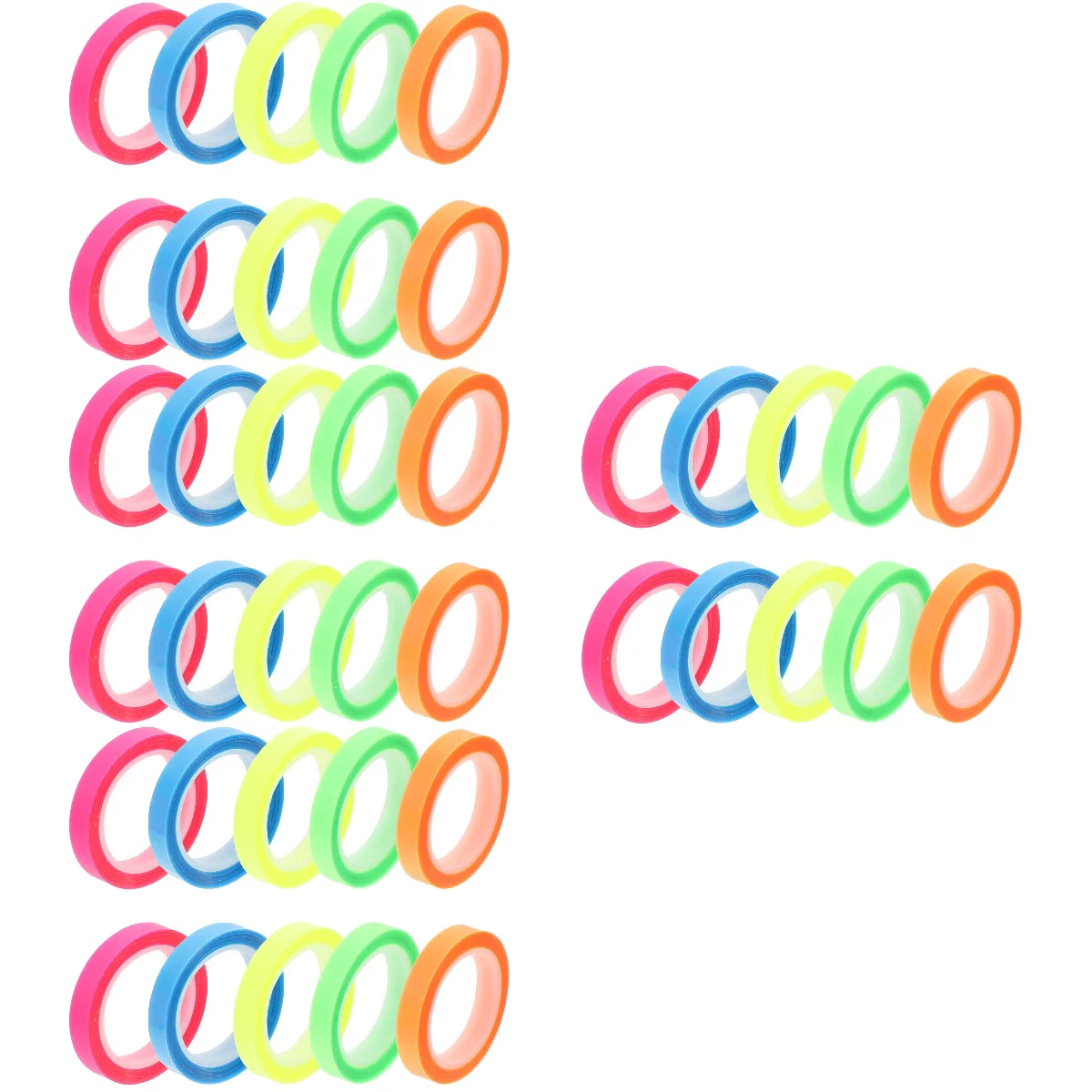 

40 Rolls Waterproof Index Sticker Clear Tape Colorful Sticky Notes Tabs Stickers
