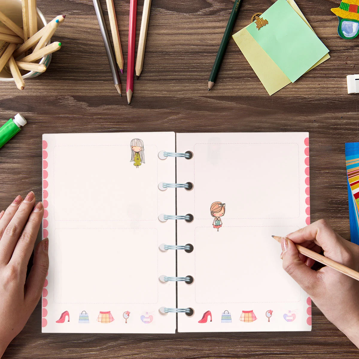 3 PCS Refill Lined Paper Mini Binder Refills Office Notebook Refillable Journal Loose Leaf