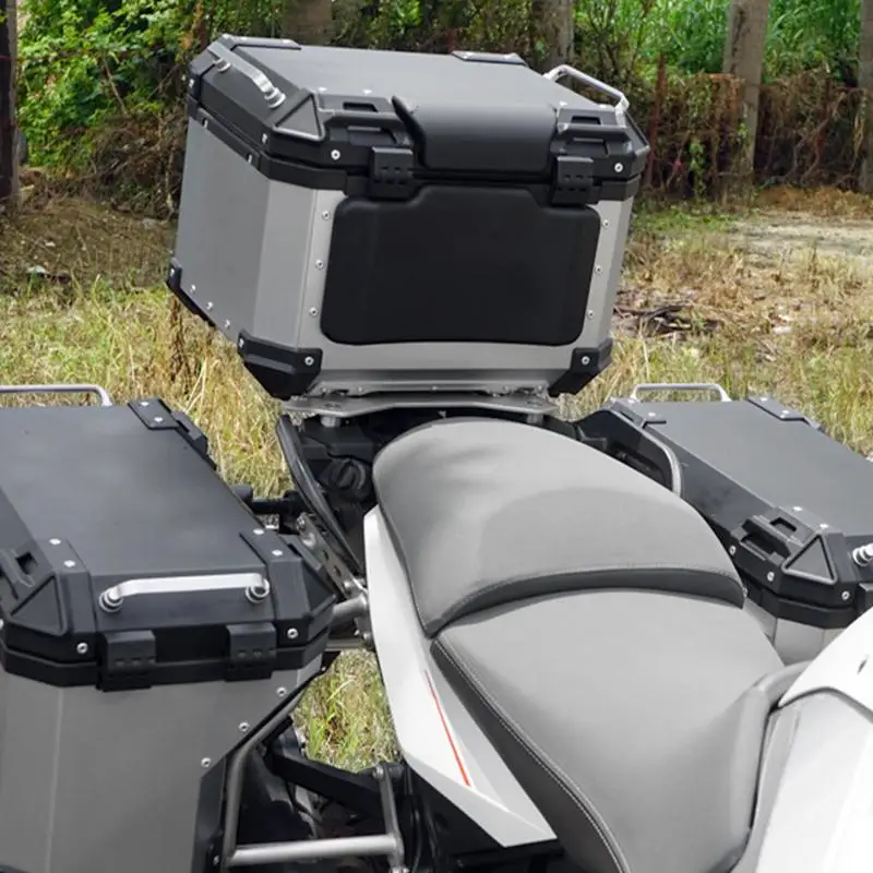 Motorcycle Trunk Cushion Motorcycle Backrest Pad Sponge Anti-shock Rear Passenger Trunk Luggage Case Aluminum Alloy Tail Box Mat