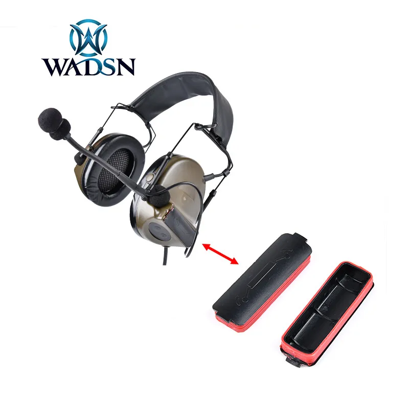 WADSN COMTAC C2 Tactical Headset Series Headset's Headband Kit Waterproof Battery Cover Military Accessories Shooting Headphone tactical headset noise cancelling headphones