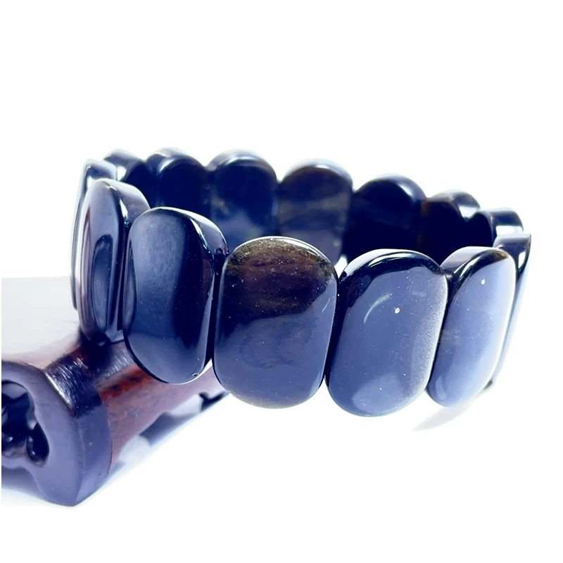 2024 Neues Paar-Armband aus Naturstein, 15 x 24 mm, großes Armband mit eingelegtem Amethyst, Tigerauge-Achat-Kristall, Modeschmuck – Detail 10