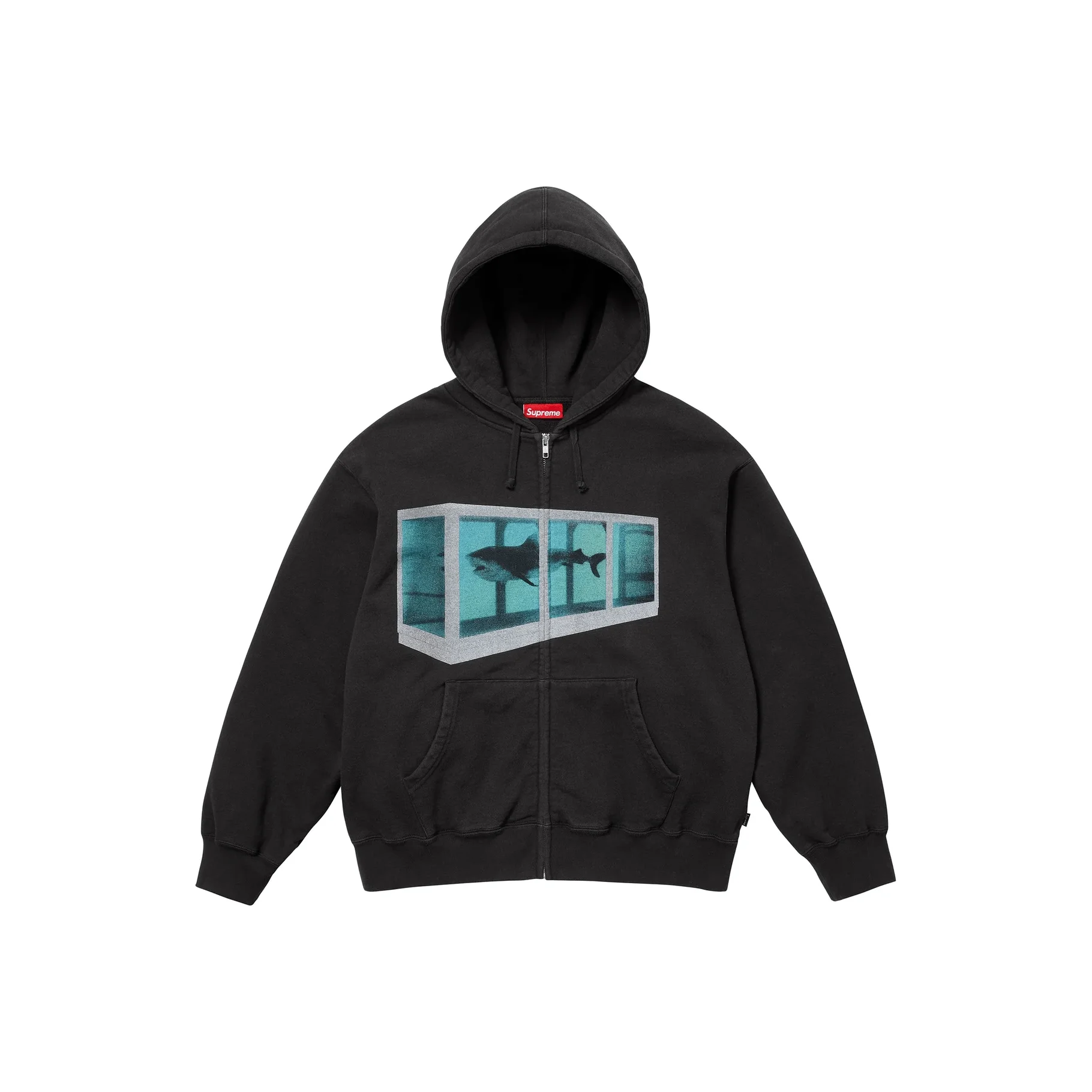 Supreme X Damien Hirst 지퍼업 후드 스웨트셔츠 SUP-SS25-005