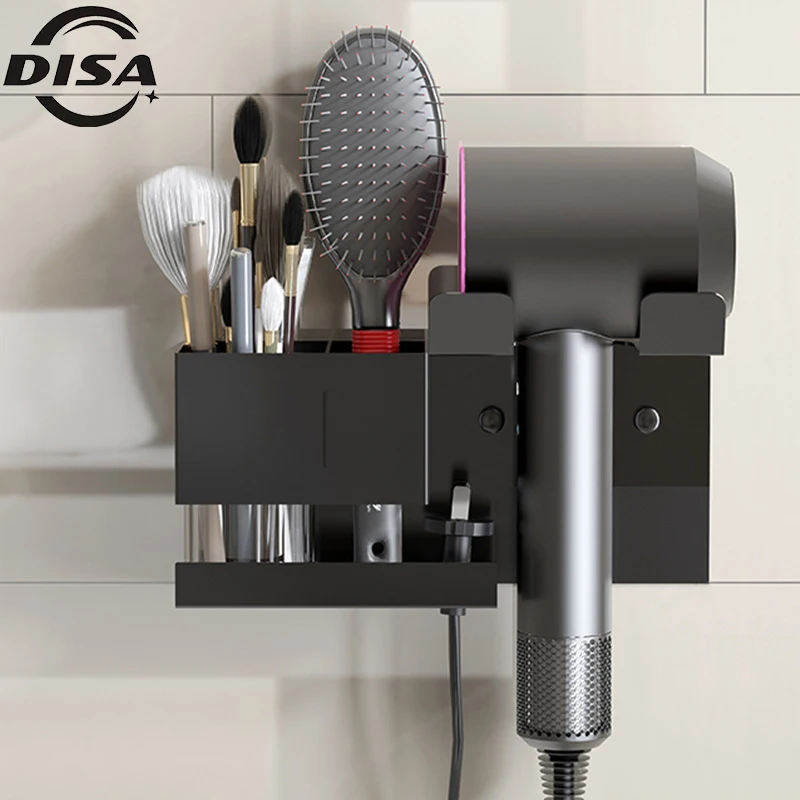 

Hair dryer rack bathroom toiletry stand Electric hair dryer stand hairdressing tools storage box air dryer hanger