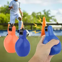 2 Pcs Portable Loud Sound Hand Squeeze Whistles Coaches Whistle for Basketball Trekking Walking Football Boating 2