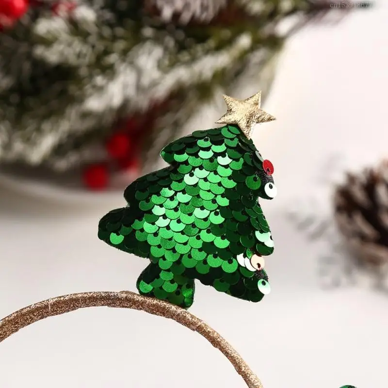 Christmas Tree Hairhoop Seasonal Festival Accessory Adult Kids Costume Headband R7UB hair accessories,hair headband