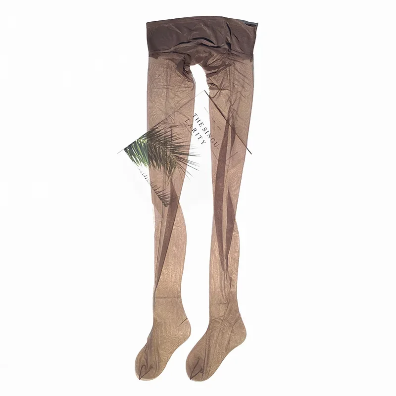 Damenstrümpfe, durchsichtig, Übergröße, nahtlos, 0,01d Mesh, hohe Taille, ultradünn, seidig, transparent, Strumpfhosen, exotische Dessous – Detail 13