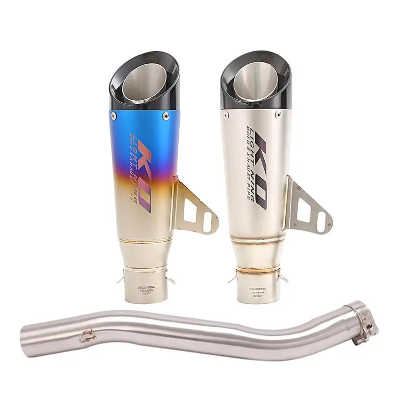 Slip On 51MM Muffler For Honda CBR600 F4i 2001-2007 Motorcycle Exhaust Mid Pipe Connect Tube Stainles Steel Tail Escape - Image 3