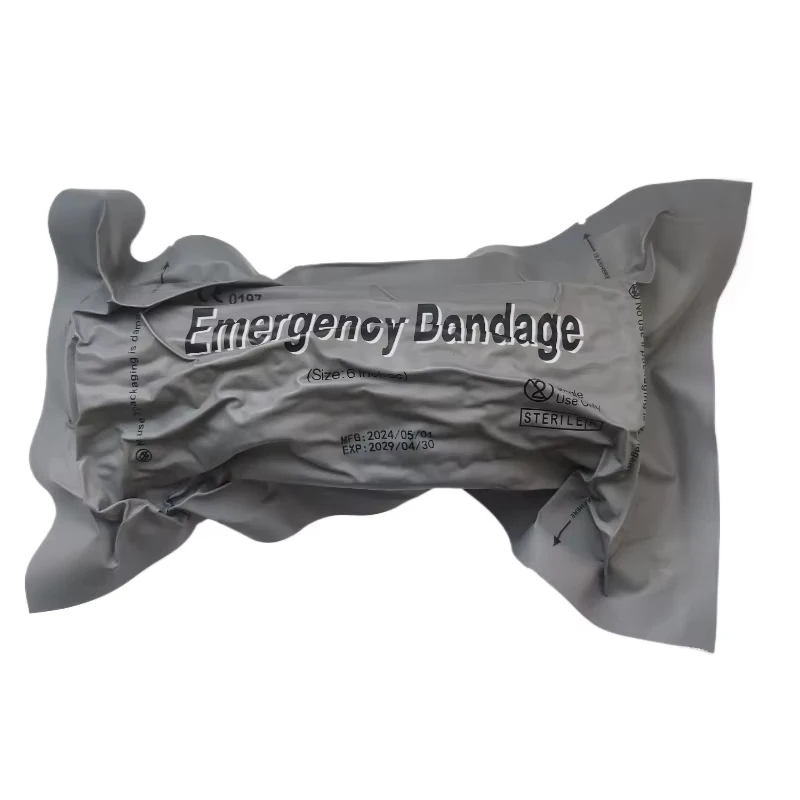 6/4 Inch Medical Trauma Kit Outdoor Hiking Camping First Aid Israeli Bandage IFAK Trauma Wound Care Emergency Safety Protection