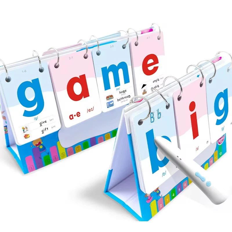 Kids Phonics Flashcards Spelling Words Desktop Calendar English Learnning Spelling Flip Cards Educational Vocabulary Toys 4
