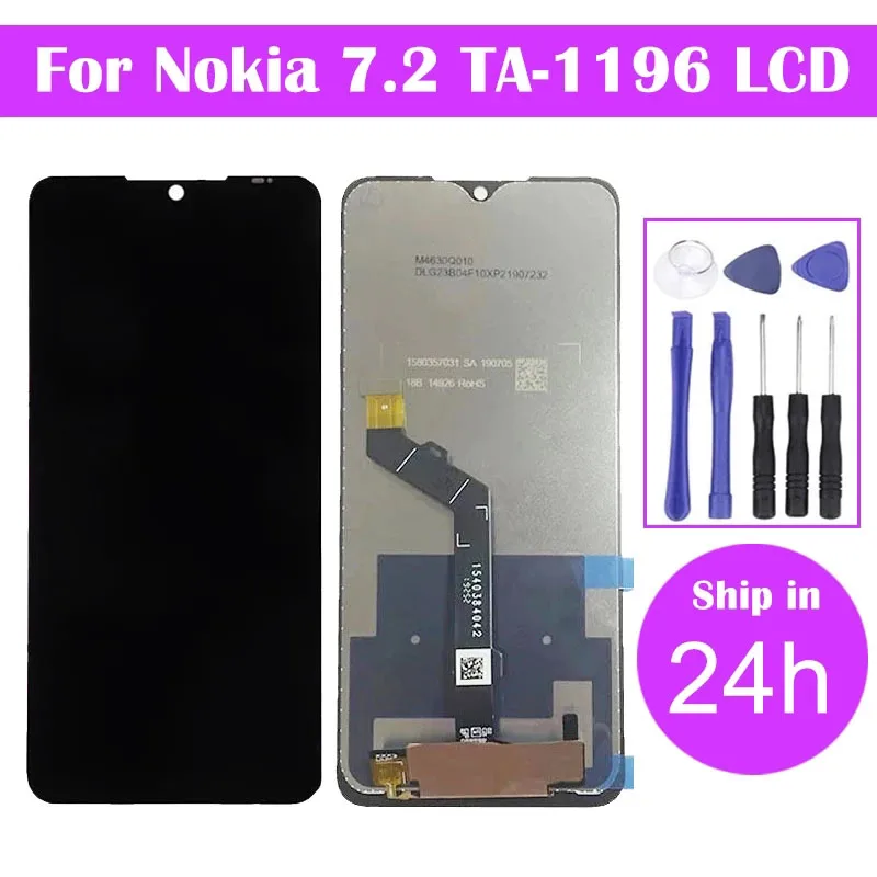 Écran Complet (vitre Tactile + LCD) Pour Nokia 7.2 - Blanc, Neuf - Remplacement Facile