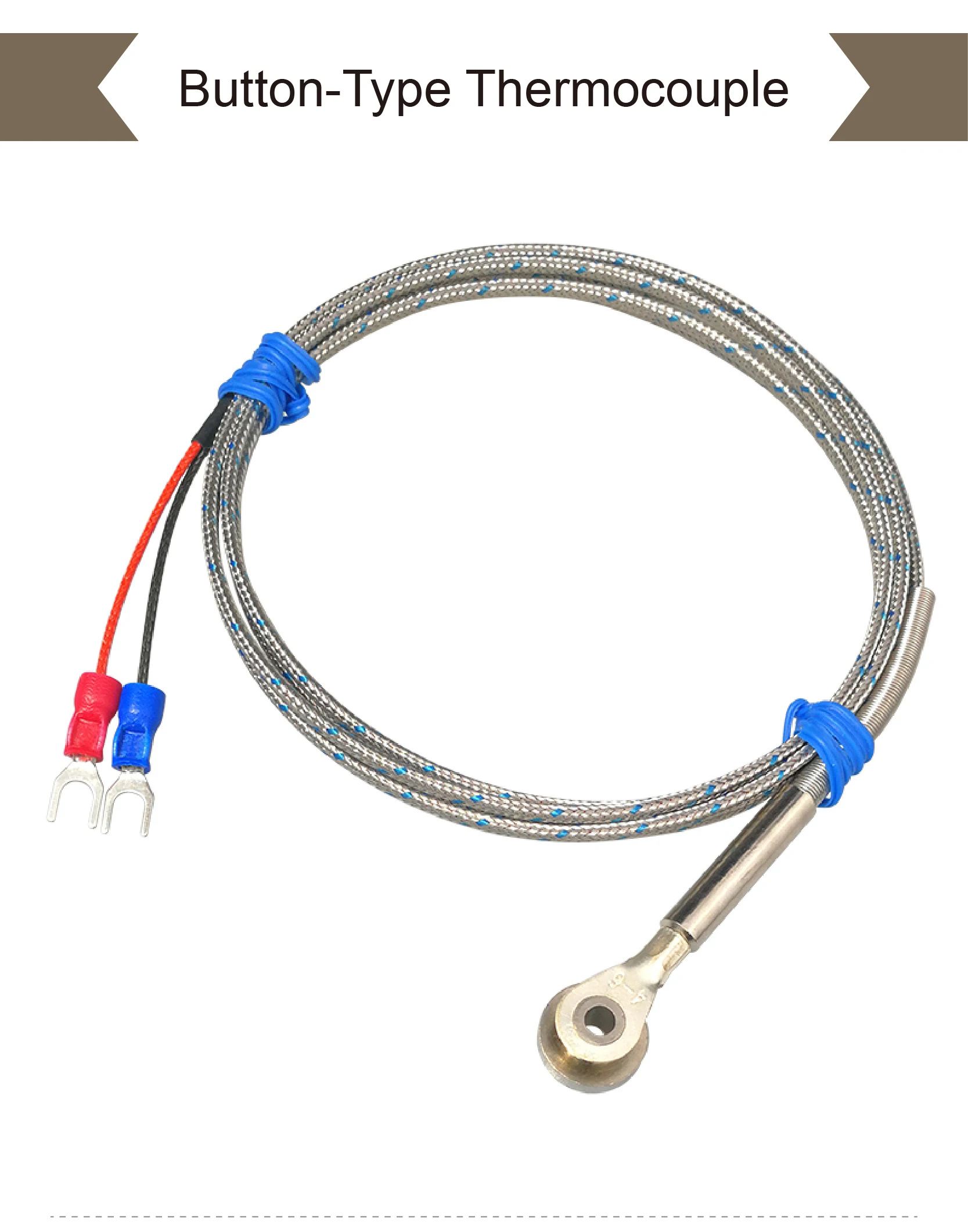 WRNT-RLD K/J Type Button-Type Thermocouple Probe 0-800°C Mold Temperature Sensor