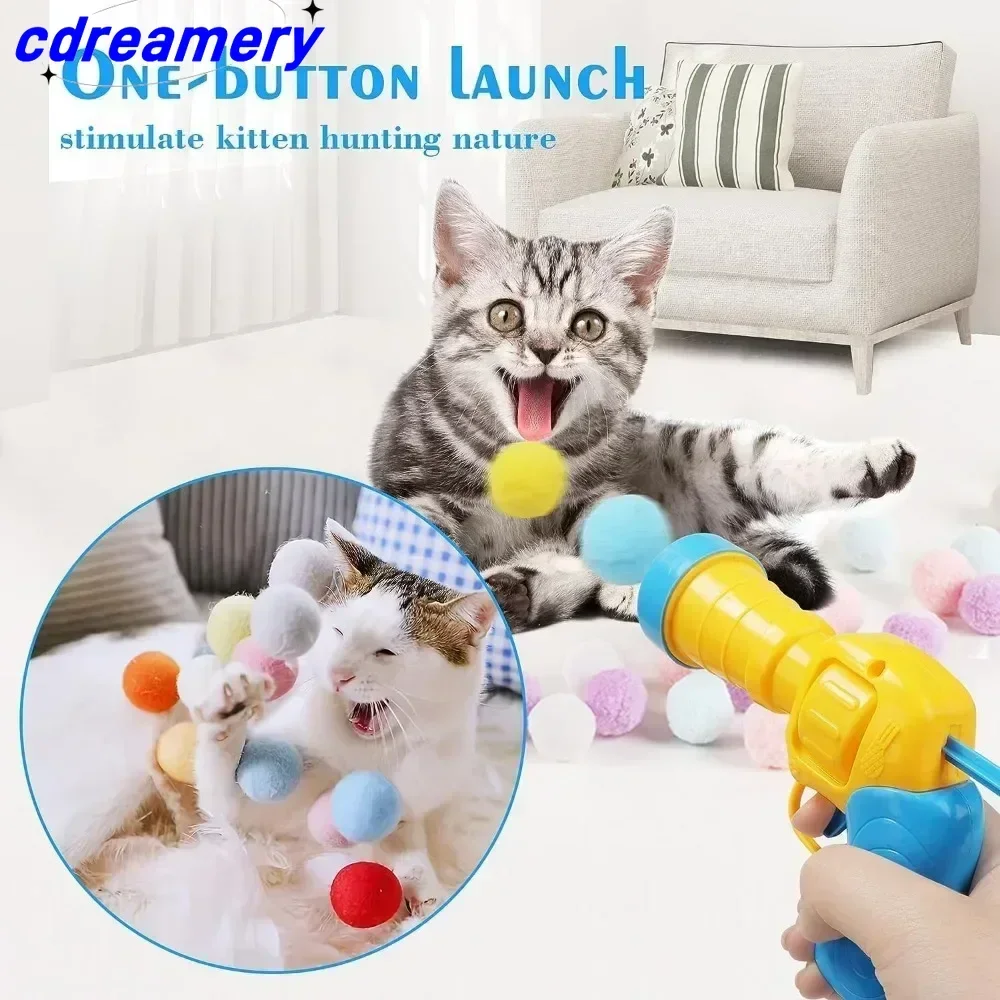Cat Toys CDY Interactive for Indoor Cats SePom Pom Balls Puff Balls