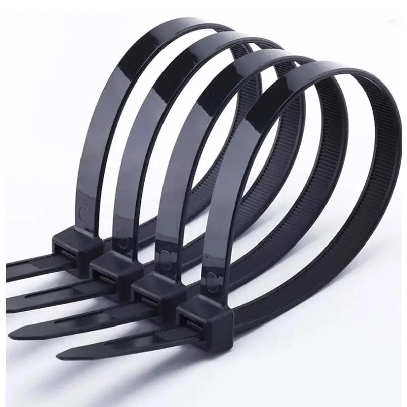 4x200mm Cable Ties Fastening Rings Reusable Cable Zipper Ties Removable Multifunctional Anti-Corrosion 100 Pieces nylon cable ties cable ties cable tie nylon zip ties
