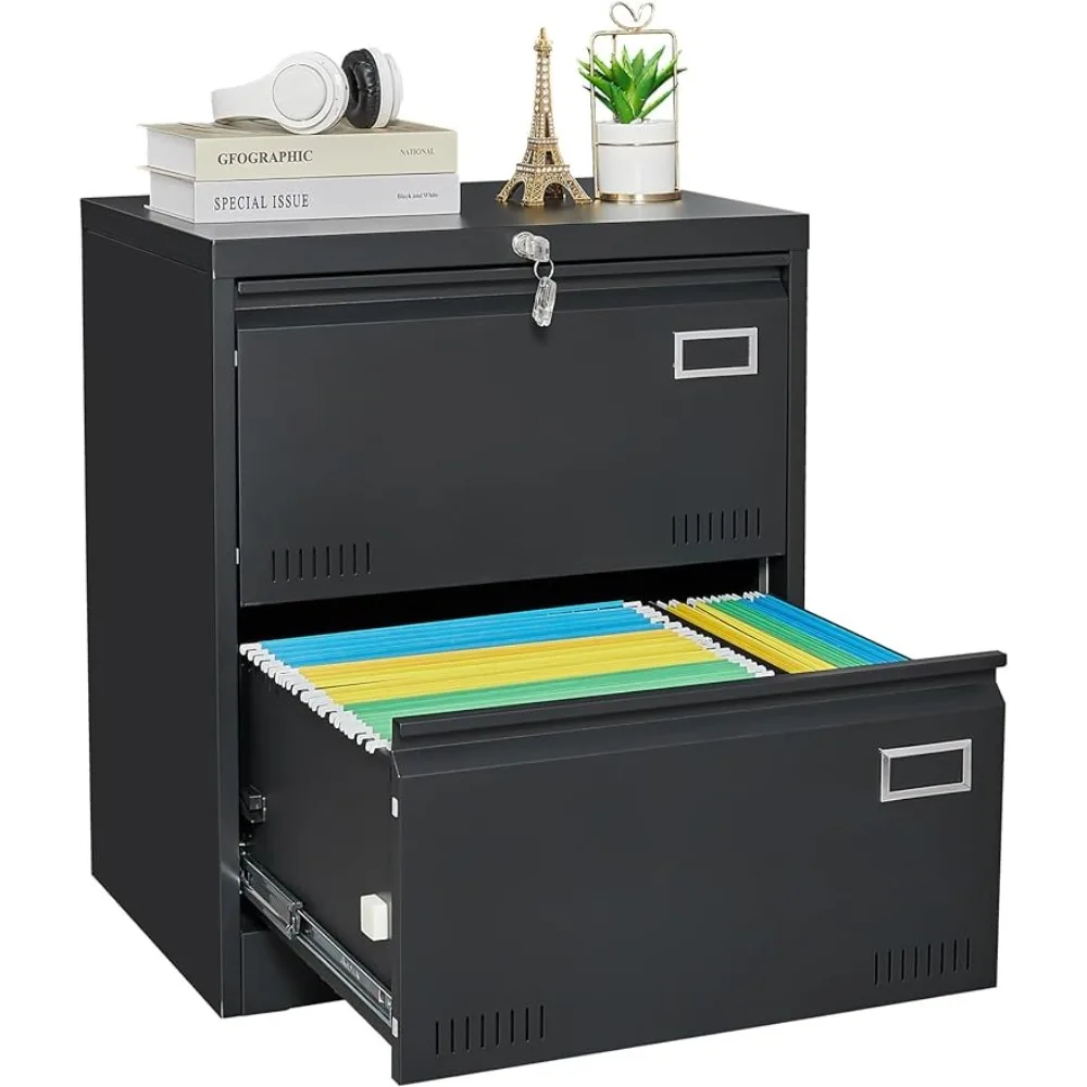 Metal Lateral File Cabinet With Lock Two Drawer File Cabinet for Home Lockable File Cabinets Freight Free Filing Office