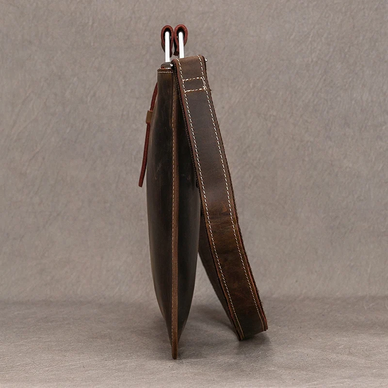 男性用本革ブリーフケース、ジッパーバッグ、メッセンジャーオフィス