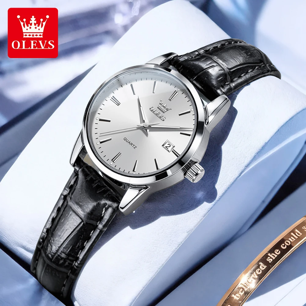 OLEVS 6898 Women Watch Original Quartz Watches Waterproof Luminous Date Watch B…