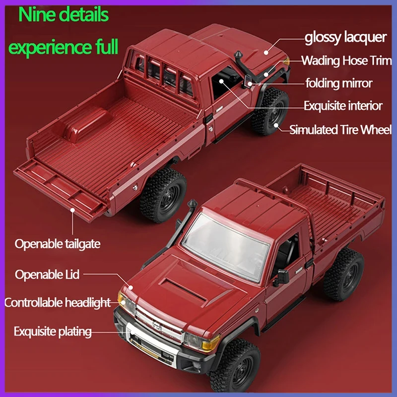 Popular MN82/lc79 Four-wheel Drive Remote Control Pickup 1:12 Toyota Land Patrol Climbing Model Adult Toy Gift rc cars rc trucks