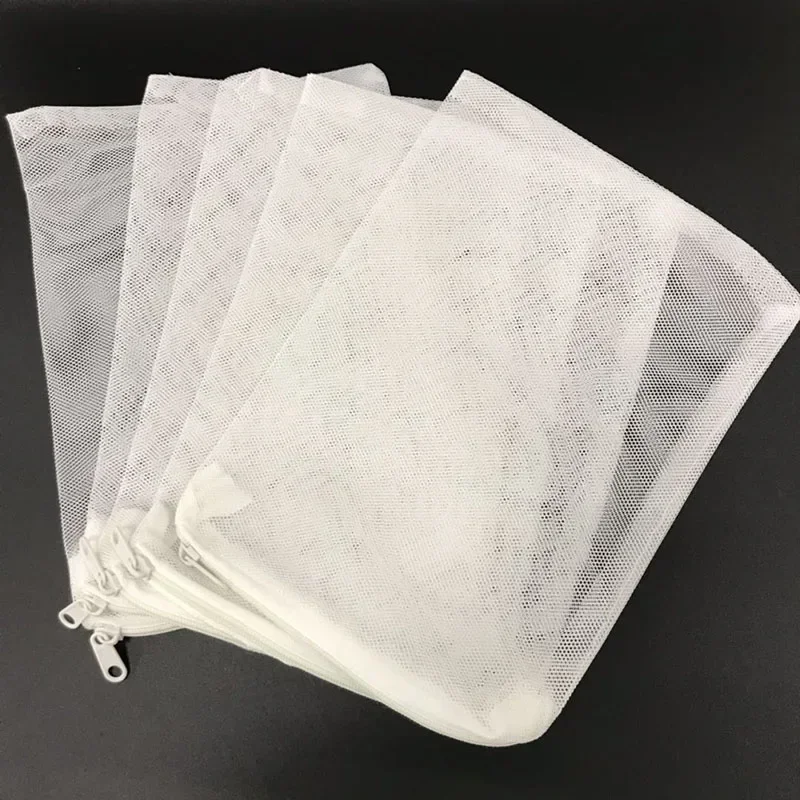 Aquarium Filter Net Mesh Bags - Set of 10, White and Black