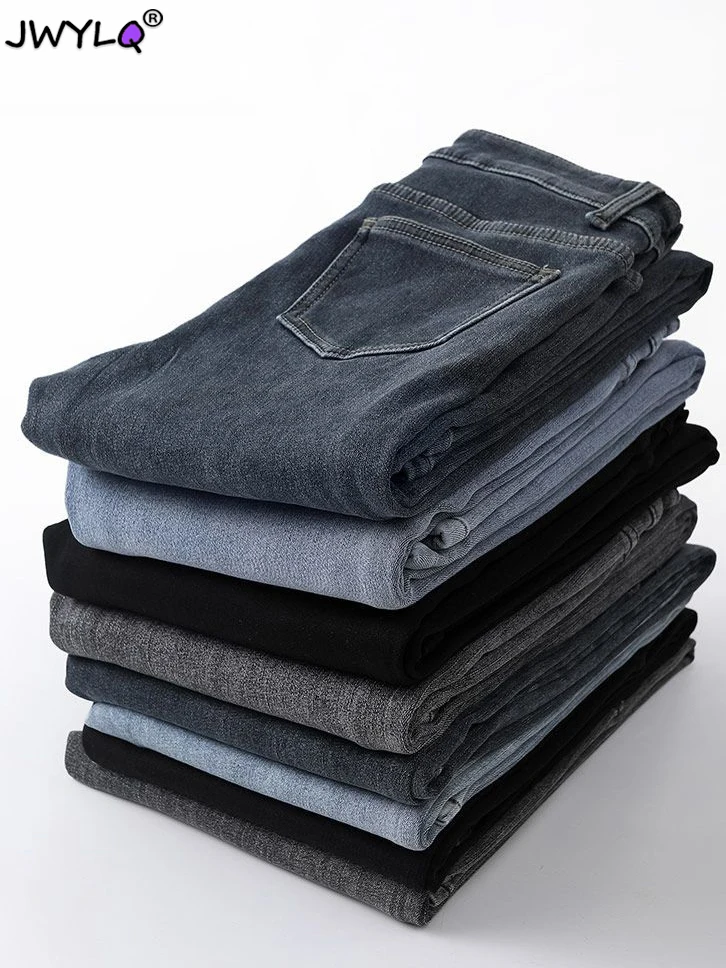 

Classic High Waist Pencil Denim Pants Female Simple Slim Stretch Streetwear Women Pants Spring Autumn Basic Skinny Women Jeans