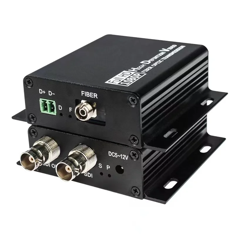 SD HD SDI To Fiber Optical Converter Over FC connector Single Fiber Cable 20KM SDI Fiber